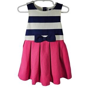 Janie and Jack Pleated Ponte Sleeveless Dress NWT 18 to 24 Months